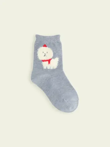 【3足1,386円】キッズ クリスマス限定 もふもふ動物ショートソックス