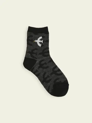 【3足1,386円】キッズ メッシュ海のシルエットショートソックス