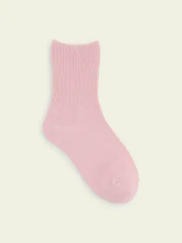 【3足1,386円】キッズ ゴム口ゆったりリブベタショートソックス
