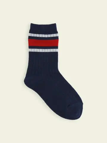 【3足1,386円】キッズ 三本ラインショートソックス