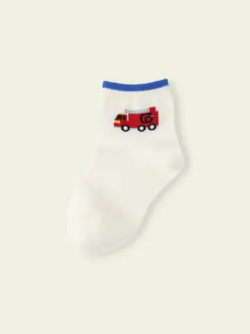 【3足¥1,100】キッズ 乗り物ショートソックス