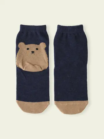 【3足1,386円】キッズ かかとくまショートソックス