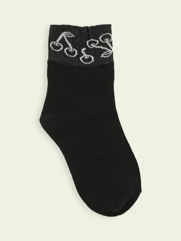 【3足1,386円】キッズ トップシースルーさくらんぼショートソックス