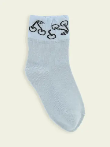 【3足1,386円】キッズ トップシースルーさくらんぼショートソックス