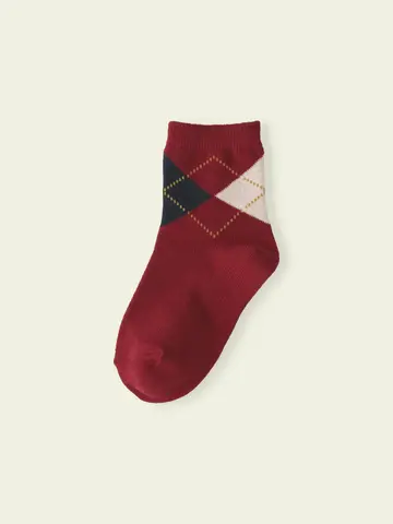 【3足1,386円】キッズ 2個ダイヤショートソックス