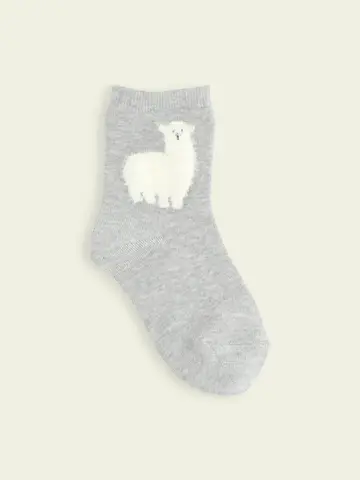 【3足1,386円】キッズ もふもふ動物ショートソックス
