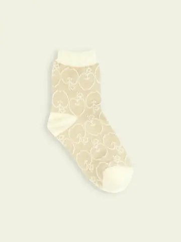 【3足1,386円】キッズ りんごフロートショートソックス