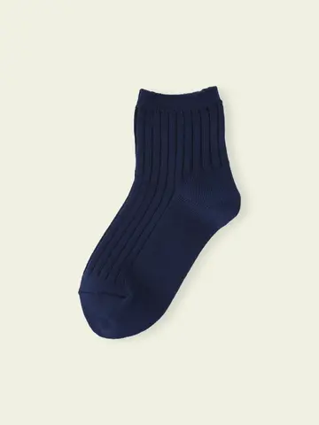 【3足1,386円】キッズ 太リブショートソックス