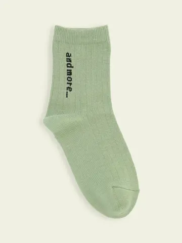 【3足1,386円】キッズ リブ風ロゴショートソックス