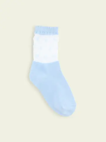 【3足1,386円】キッズ チュールドットショートソックス