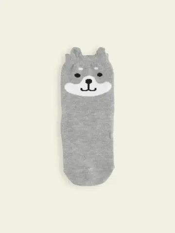 【3足1,386円】キッズ 耳付きわんこショートソックス