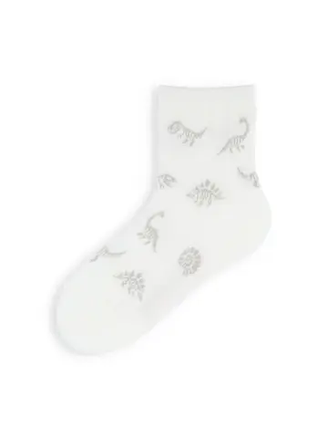 【3足1,485円】キッズ 化石恐竜ショートソックス / 16-18cm