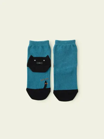 【3足1,386円】キッズ かかとねこソックス