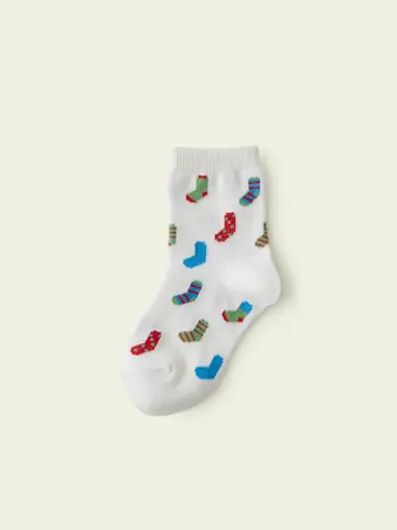 【3足1,386円】キッズ 靴下柄ショートソックス