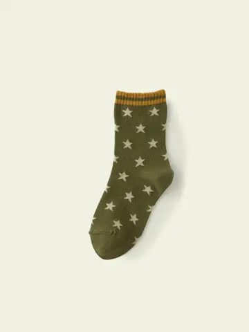 【3足1,386円】キッズ ライン星柄ソックス