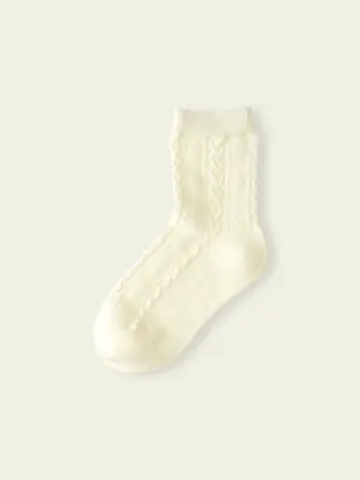 【3足1,386円】キッズ ぽこぽこニット風ソックス