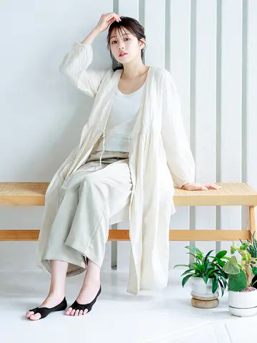 【絹肌Labo】絹紡糸指切り五本指カバーソックス