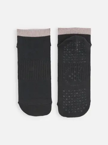 【快脚Labo】フィットネス/トップラメスニーカー丈ソックス