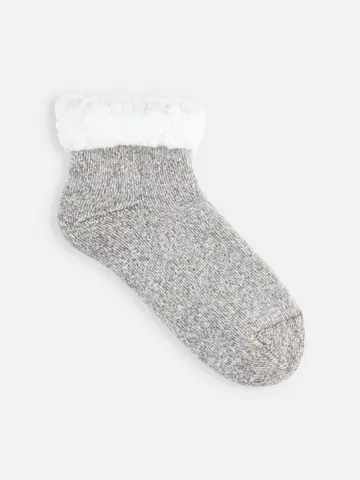 【温脚Labo】三層パイルの裏モコモコショートソックス