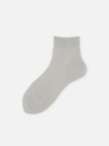 綿100%無地ショートソックス