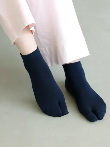 【絹肌Labo】シルクの足袋ショートソックス(24.0～26.0cm)