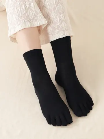 【絹肌Labo】シルクの五本指ソックス(24.0～26.0cm)