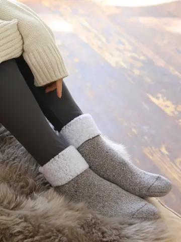 裏モコモコルームソックス 靴下屋公式通販 Tabio オンラインストア