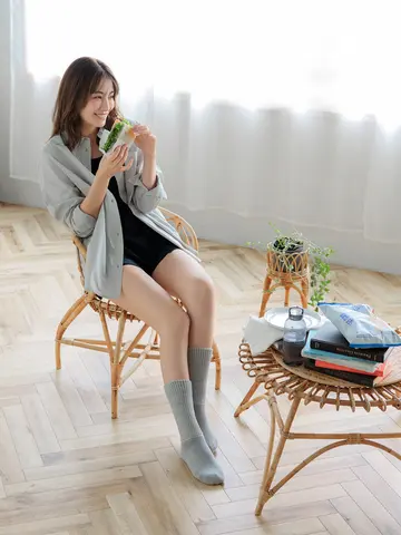 【温脚Labo】光電子 ラインパイルソックス