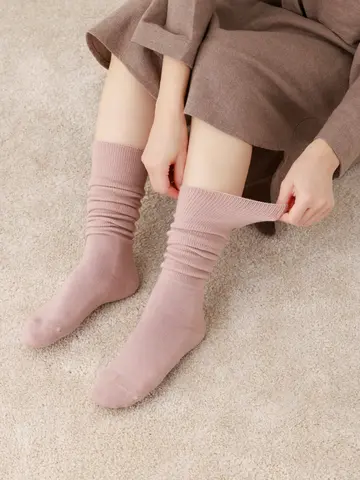 【温脚Labo】光電子×ウール混 裏起毛パイルハイカット
