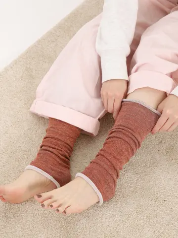【温脚Labo】三層パイルの裏モコモコレッグウォーマー