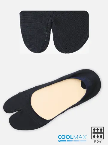 【Tabio MEN】足袋カバー クールマックス®（脱げにくい設計）