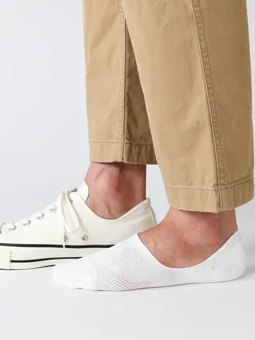 【Tabio MEN/脱げないを追求した】グッドフットカバーCOOL MESHソックス