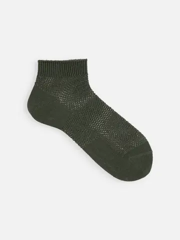 【Tabio MEN】綿麻メッシュスニーカー丈ソックス