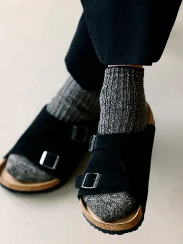 【Tabio MEN】ピュアリネン 本気の麻ちょい長スニーカー丈ソックス