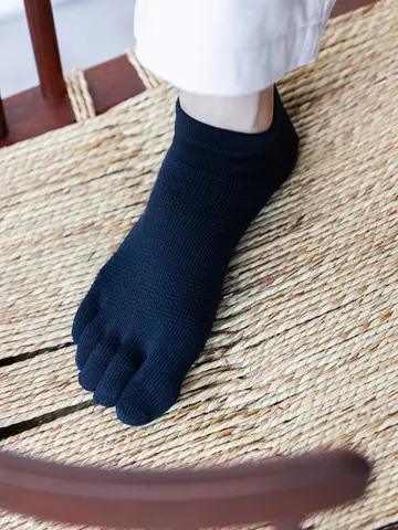 【Tabio MEN】デオセル/五本指スニーカー丈ソックス