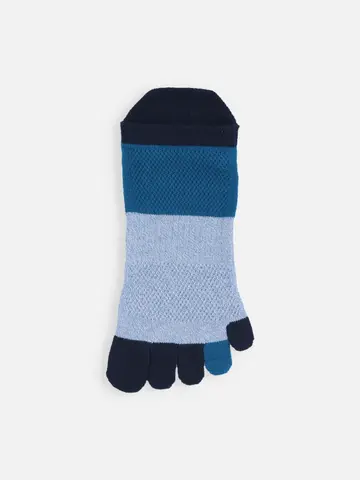 【Tabio MEN】ガード付きメッシュ切替五本指スニーカー丈ソックス