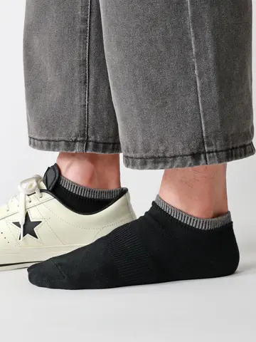 【Tabio MEN】定番/サポート入り2枚重ねスニーカー丈ソックス(25.0～27.0cm)