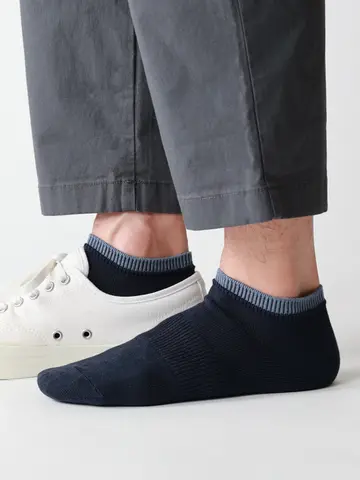 【Tabio MEN】定番/サポート入り2枚重ねスニーカー丈ソックス(25.0～27.0cm)