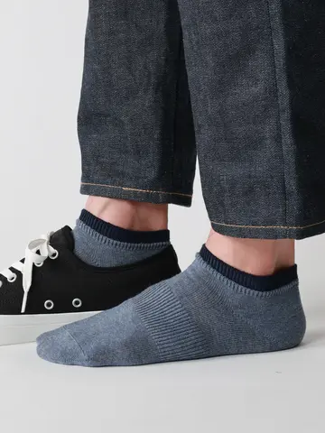 【Tabio MEN】定番/サポート入り2枚重ねスニーカー丈ソックス(25.0～27.0cm)