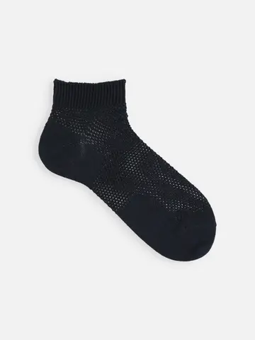 【Tabio MEN】綿麻メッシュスニーカー丈ソックス