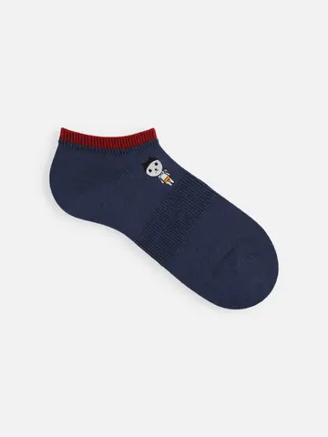 岡山限定 OH!くん刺繍サポート入り2枚重ねスニーカー用ソックス