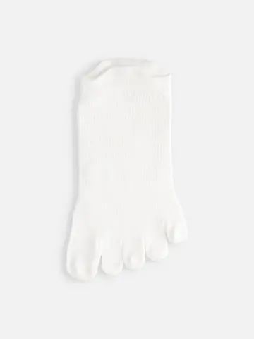 【Tabio MEN】軽い・涼しい・吸水・速乾　足裏までメッシュ五本指スニーカー用ソックス