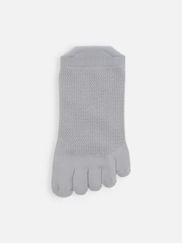 【Tabio MEN】軽い・涼しい・吸水・速乾　足裏までメッシュ五本指スニーカー丈ソックス