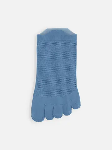 【Tabio MEN】軽い・涼しい・吸水・速乾　足裏までメッシュ五本指スニーカー丈ソックス