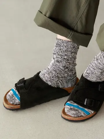 【Tabio MEN】スラブミックスショートソックス