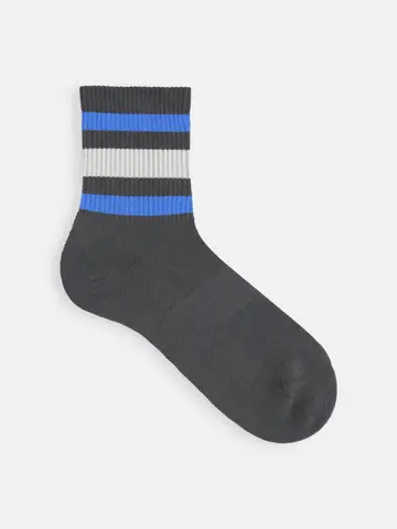 【Tabio MEN】和紙３本ラインショートソックス