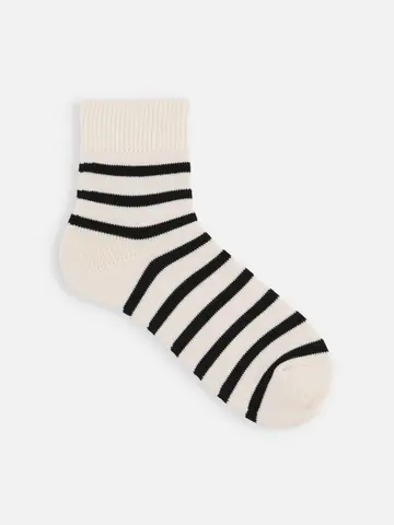 【Tabio MEN】SJボーダーショート丈ソックス