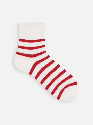 【Tabio MEN】SJボーダーショート丈ソックス