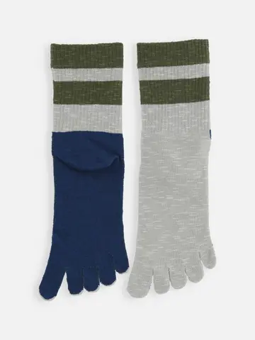 【Tabio MEN】ブークレバンナー5本指ソックス