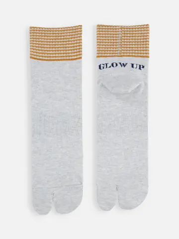 【Tabio MEN】ネイビーつま先ワンボーダーショートソックス